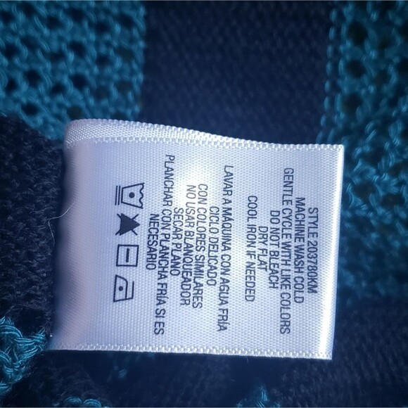 BONGO Striped Open Front Cardigan - XL - Picture 8 of 8